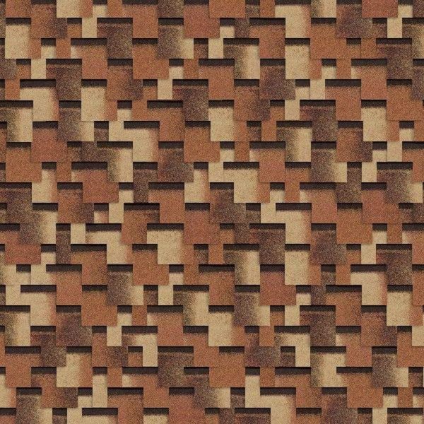 Гибкая битумная черепица Shinglas Ультра Фокстрот, сандал